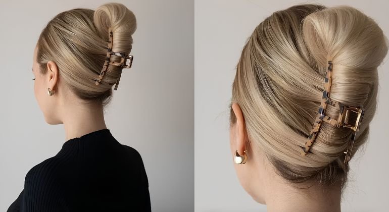 The Claw-Clip Twist Bun