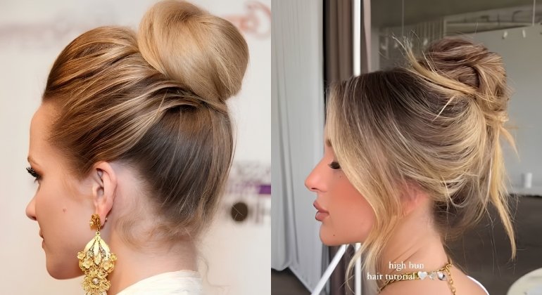 The Glam High Bun