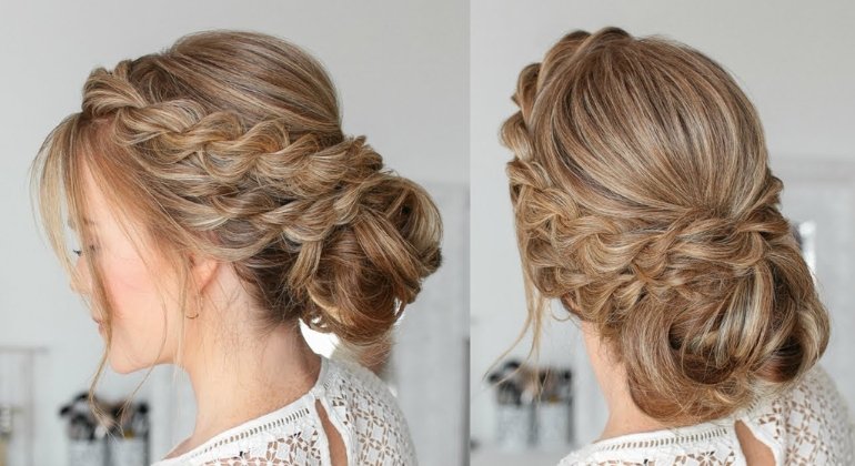 The twisted low bun
