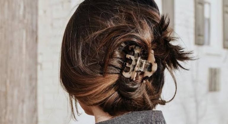 Claw-clip French twist