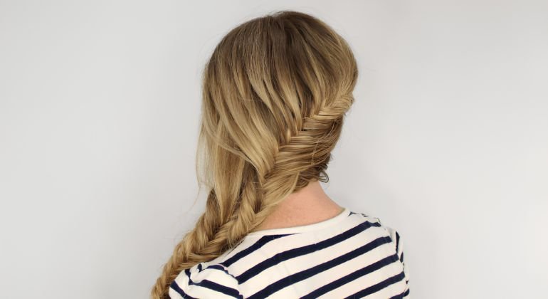 Fishtail side braid