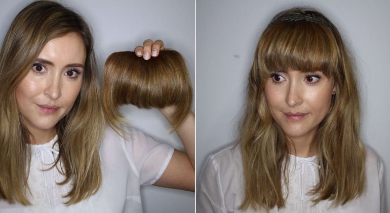 Greasy Clip-In Bangs and Fringe Toppers Are a Different Problem