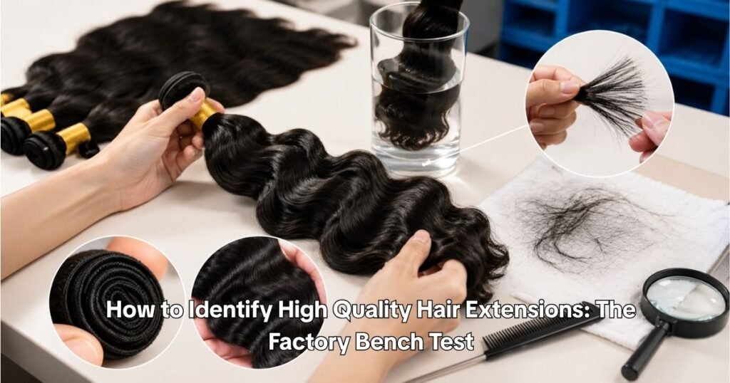 How to Identify High-Quality Hair Extensions The Factory Bench Test