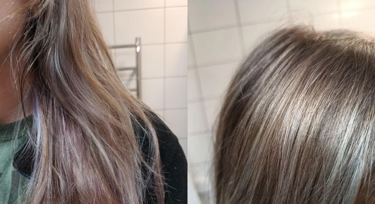How to fix brown hair that turned purple or gray