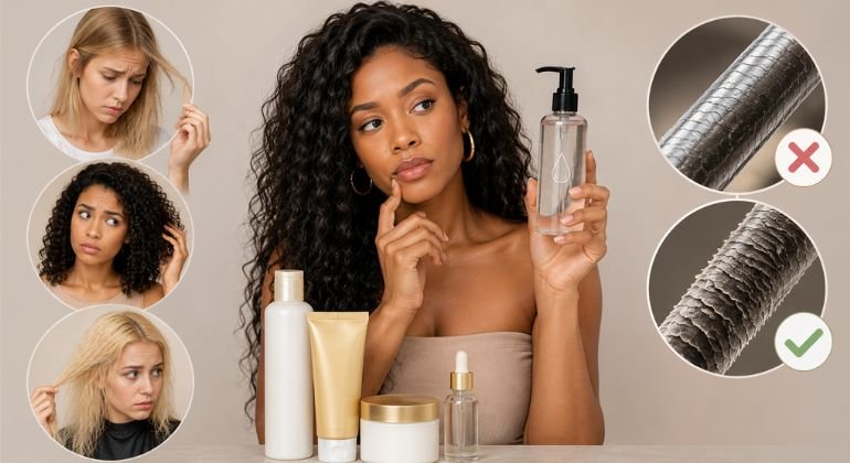 Is silicone bad for your hair if you have fine, curly, or bleached hair