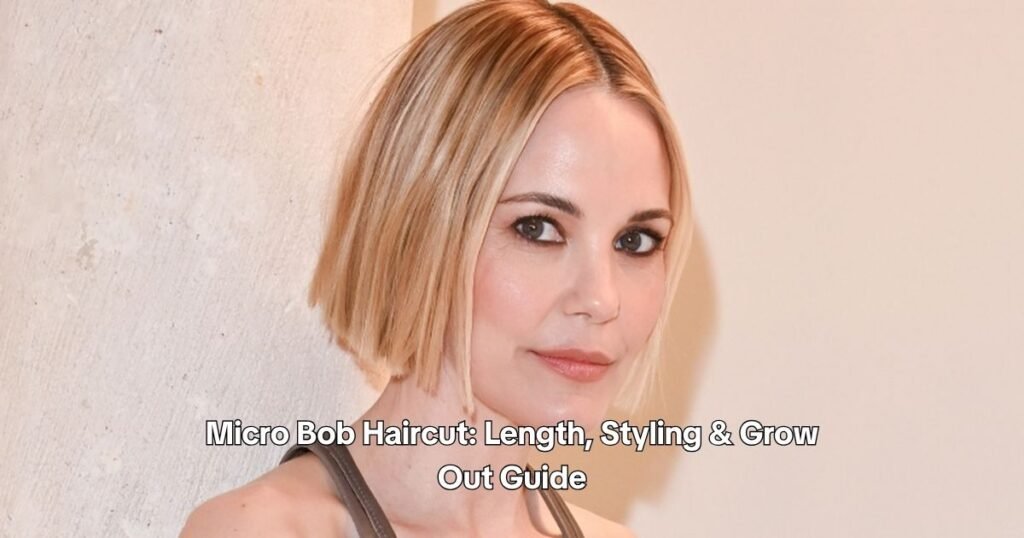 Micro Bob Haircut Length, Styling & Grow-Out Guide