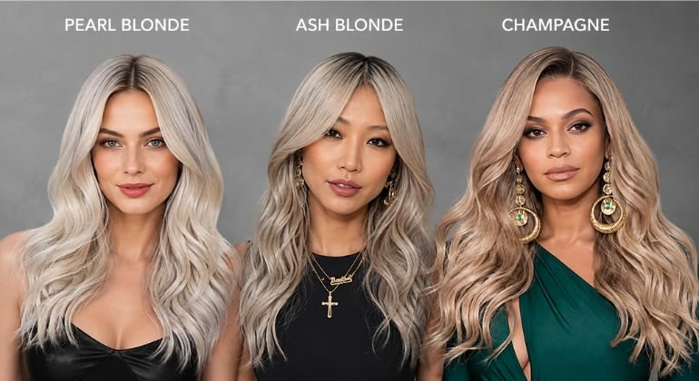 Pearl blonde vs ash blonde vs champagne the cool blonde family