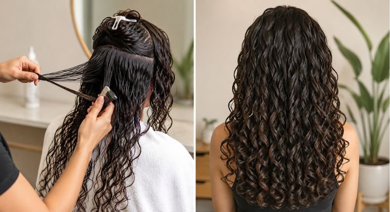 Prep and stretch the hair