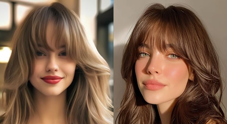 Best Bangs and Partings for Square Faces