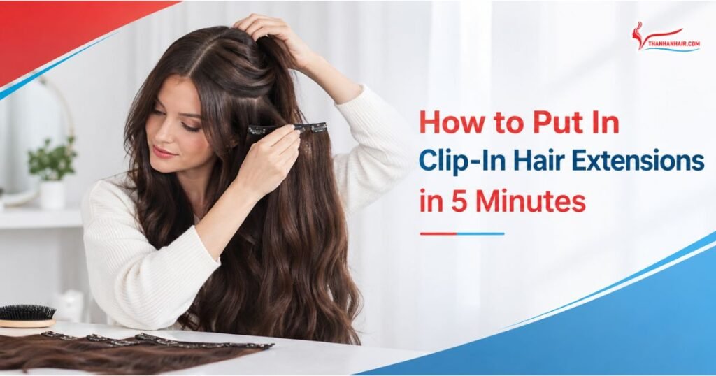How to Put In Clip In Hair Extensions in 5 Minutes