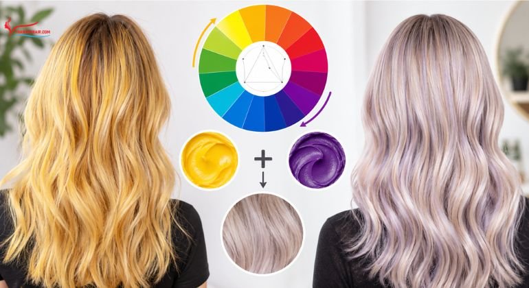 The Science of Hair Color Wheel Theory Why Yellow Cancels Out Purple