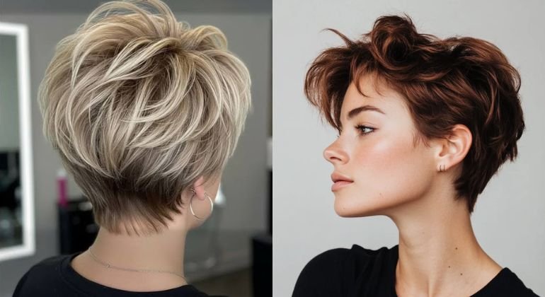 The Textured Pixie with Crown Volume