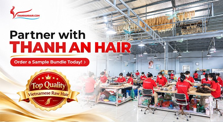 Quality control team at the Thanh An Hair factory in Vietnam