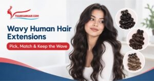 Wavy Human Hair Extensions Pick, Match & Keep the Wave